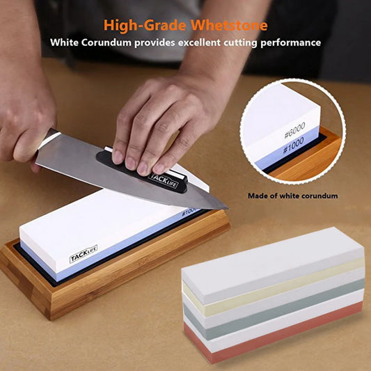 Household Knife Sharpener with Sharpening Stone