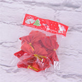 12pcs Gold Christmas Tree Bowknot Xmax Tree Hanging Decorations Xmas Home DIY Ornament Festival Party New Year Decors